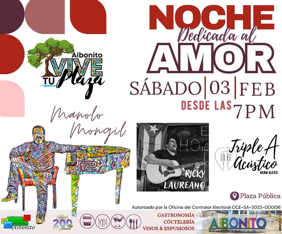 Aibonito celebra una noche dedicada al amor en la plaza pública