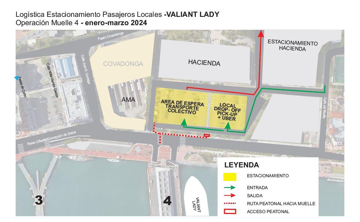 Inicio de operaciones de puerto base del Valiant Lady en Muelle 4 contará con logística especial para dejar y recoger de pasajeros