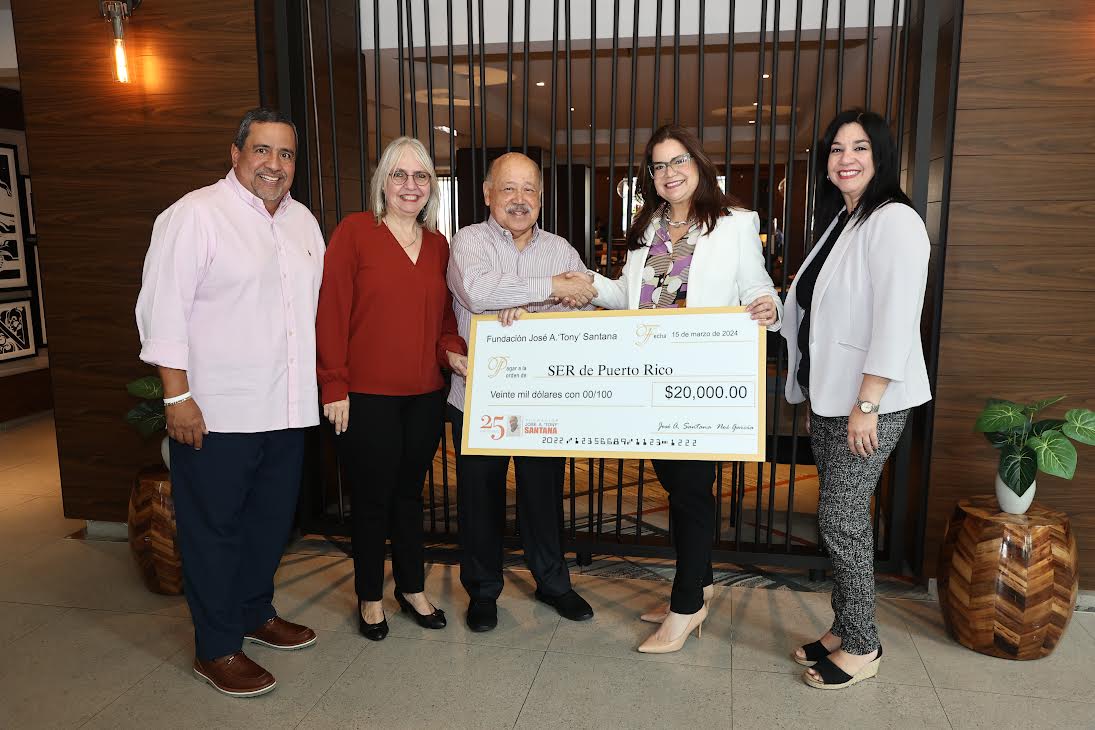 Fundación José A. ‘Tony’ Santana otorga un donativo de $20,000 a SER de Puerto Rico