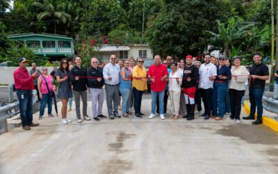 Alcalde de Caguas inauguró el nuevo puente Los Ramos en la comunidad Las Carolinas