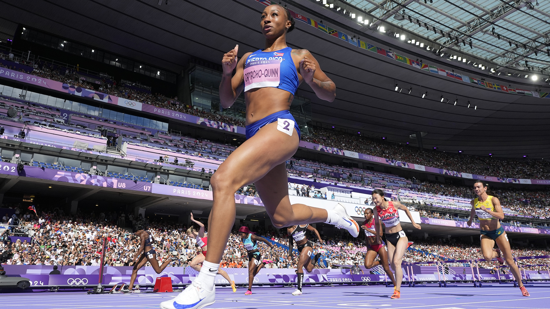 Puertorriqueña Camacho-Quinn vuela en la pista y luce preparada para defender el oro olímpico